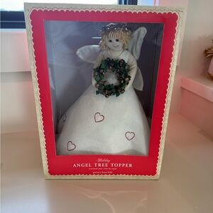 Pottery Barn Kids Angel Tree Topper - White and Red